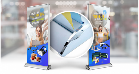 33X81 INCHES | DELUXE DOUBLE-SIDED RETRACTABLE STAND