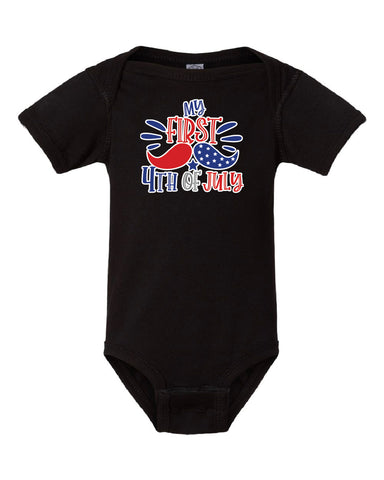 MY FIRST 4TH OF JULY INFANT ONESIE