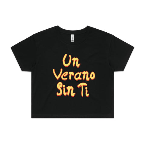 Un verano type Custom Crop Top