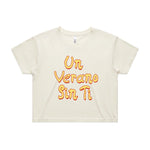 Un verano type Custom Crop Top