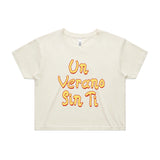 Un verano type Custom Crop Top