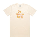 Un verano type custom tee