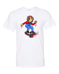 One Ride Chucky Adult Tshirt