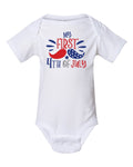 MY FIRST 4TH OF JULY INFANT ONESIE
