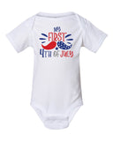 MY FIRST 4TH OF JULY INFANT ONESIE